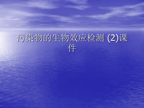 污染物的生物效应检测 (2)PPT讲稿