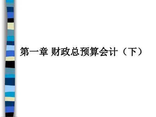 财政总预算财务会计与财务知识分析(PPT 87页)