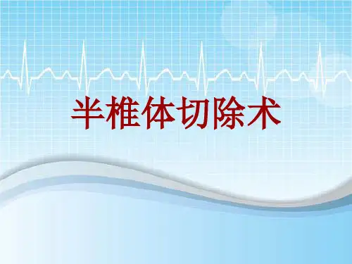 手术讲解模板：半椎体切除术