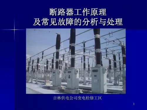 断路器工作原理及常见故障的分析与处理断路器常见共54页文档