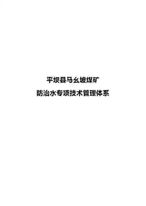 防治水技术管理体系