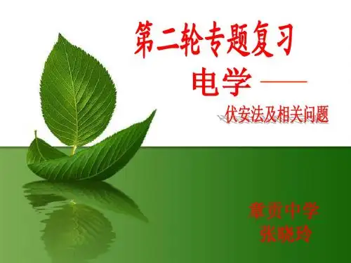 电学专题复习——伏安法