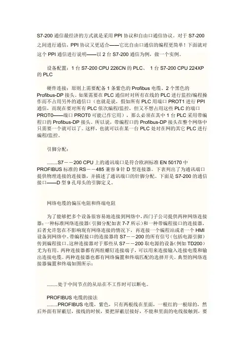 西门子PLC与人机界面通讯