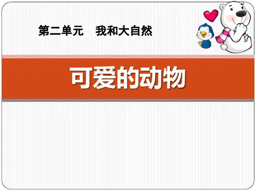 《可爱的动物》ppt课件