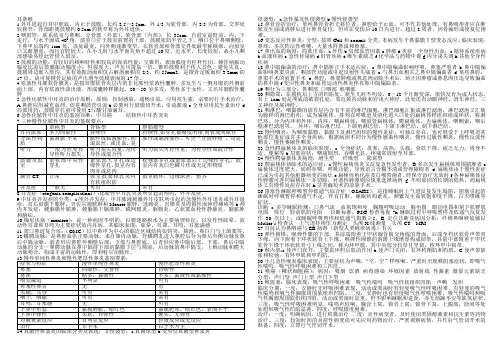 耳鼻喉考试重点总结