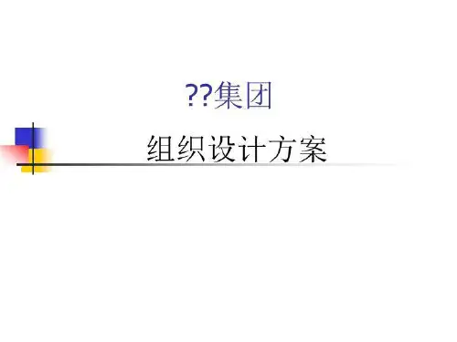 某集团组织设计方案 PPT课件