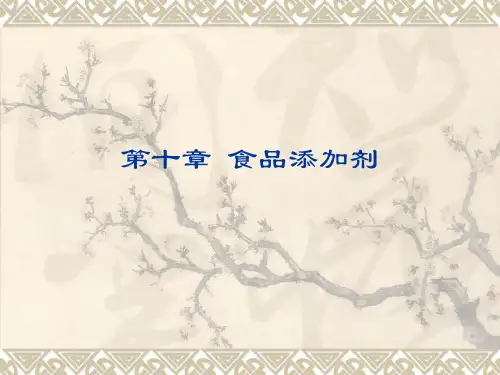 第十章 食品添加剂