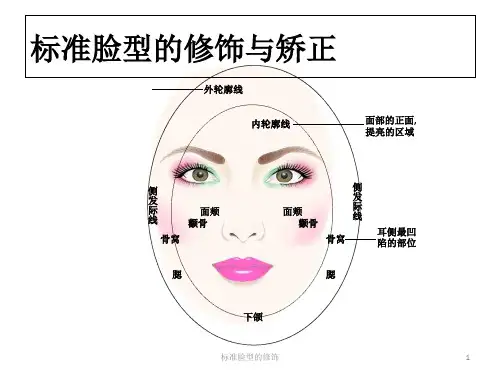 标准脸型的修饰 PPT