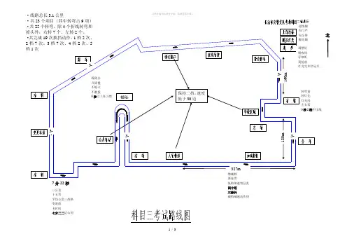 科目三考试路线图