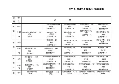 公选课