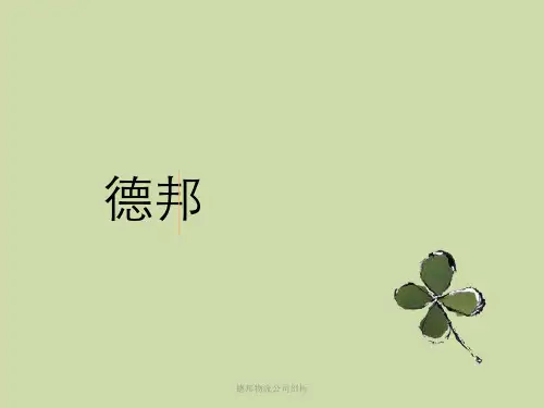 德邦物流公司剖析