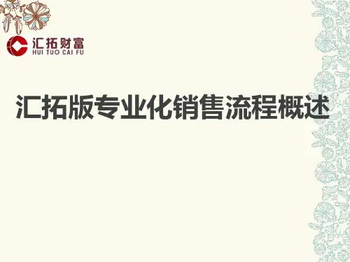 专业化销售流程概述