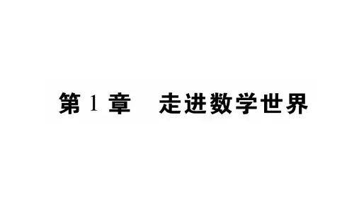 第1章 走进数学世界