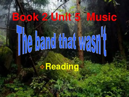 人教版高中英语必修二第五单元 Book 2 Unit 5  Music reading
