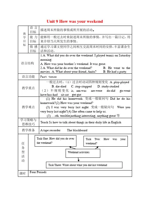 人教新目标英语七年级下unit9精品教案