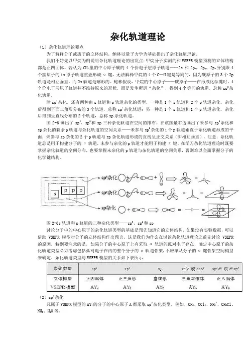 杂化轨道理论 2