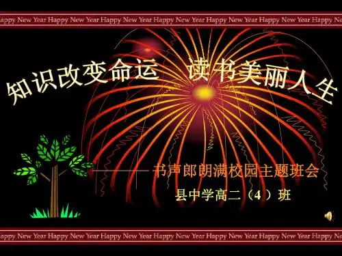 我读书我快乐主题班会课件