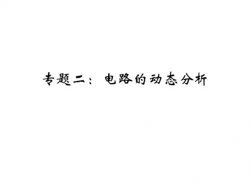 电路的动态分析专题