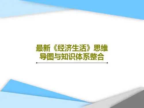 最新《经济生活》思维导图与知识体系整合共54页文档