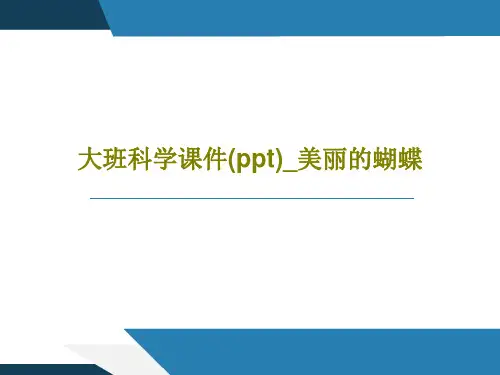 大班科学课件(ppt)_美丽的蝴蝶25页PPT