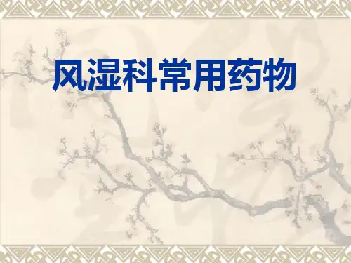 风湿科常用药物.pptx