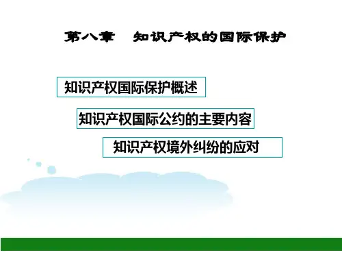 第八章-知识产权的国际保护PPT课件