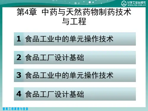第4章 中药与天然药物制药技术.