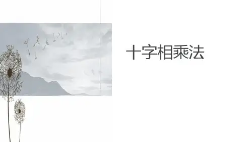 七年级下册数学十字相乘法