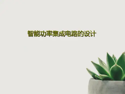 智能功率集成电路的设计83页PPT