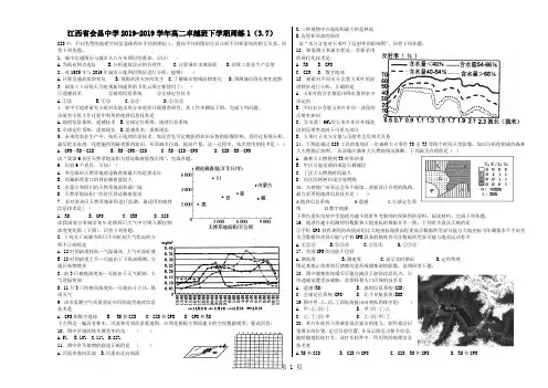 江西省会昌中学高二卓越班下学期周练1(3.7)