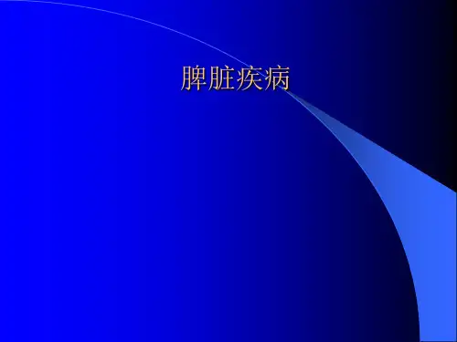脾脏疾病PPT医学课件