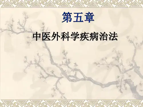 第五章 中医外科治法