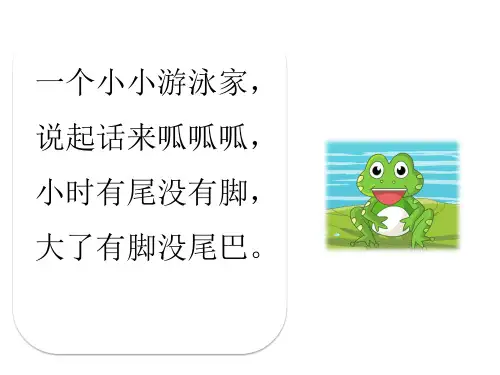 部编版一年级下册3 小青蛙