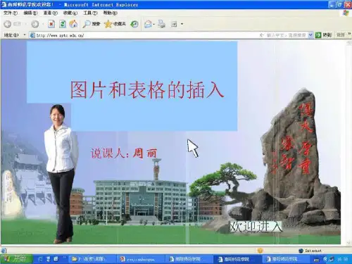 图片与表格的插入