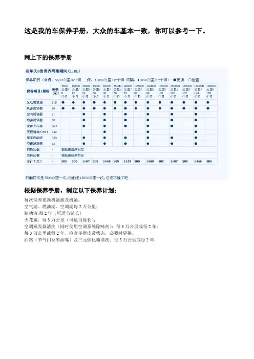 保养手册