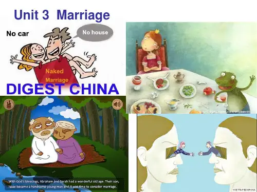 unit 3 marriage ppt
