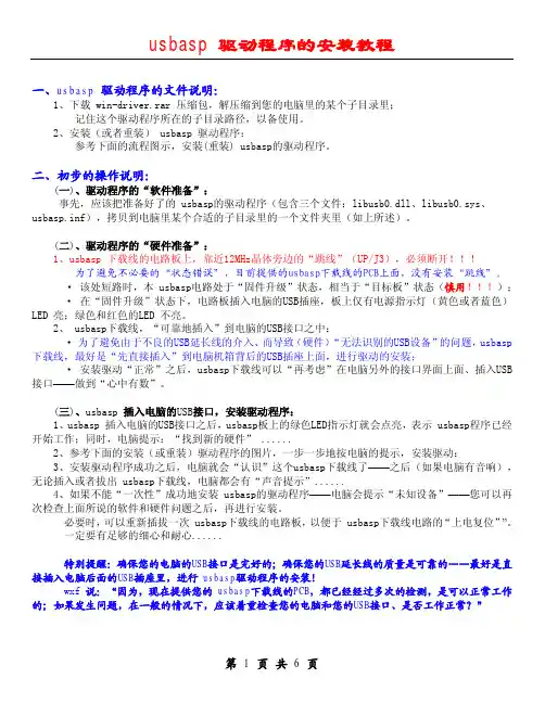 【Usbasp 驱动程序的安装流程】