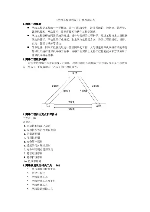 网络工程规划设计习题