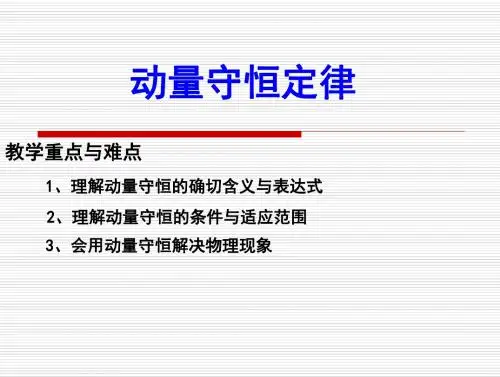 第三节+动量守恒定律