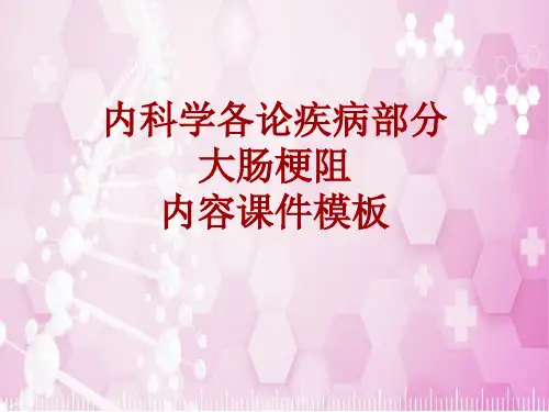 内科学_各论_疾病：大肠梗阻_课件模板