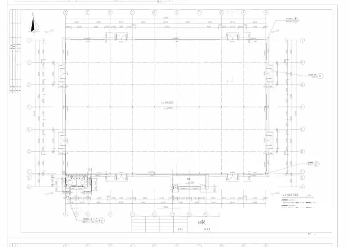 单层厂房建筑图纸