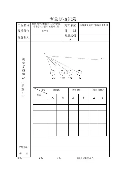 桩定位复核