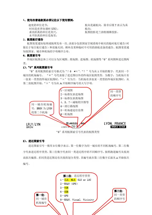 Jeppesen航图讲解解析