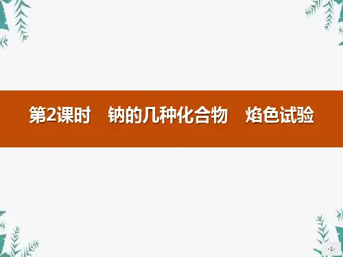 《钠的几种化合物 焰色试验》钠及其化合物 图文