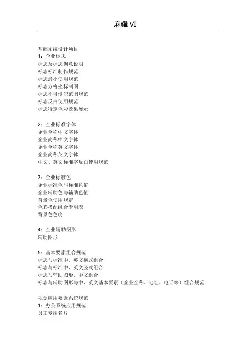 麻辣烫 VI清单