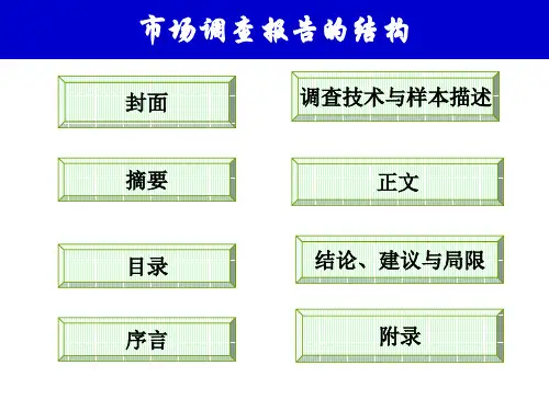 市场调查报告