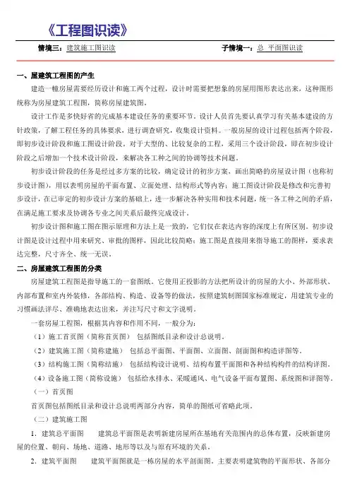 建筑施工图识读-1总平面图识读