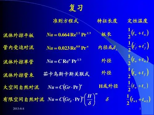 传热学第十一讲20130422