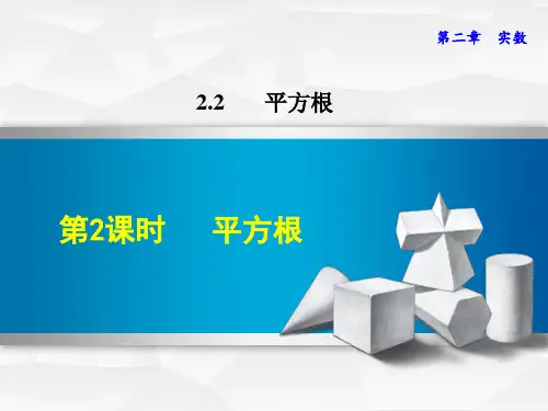 八年级数学上册 2.2 平方根 2.2.2 平方根习题课件 (新版)北师大版PPT