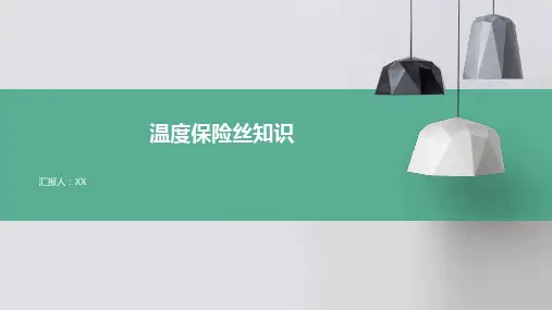 温度保险丝知识